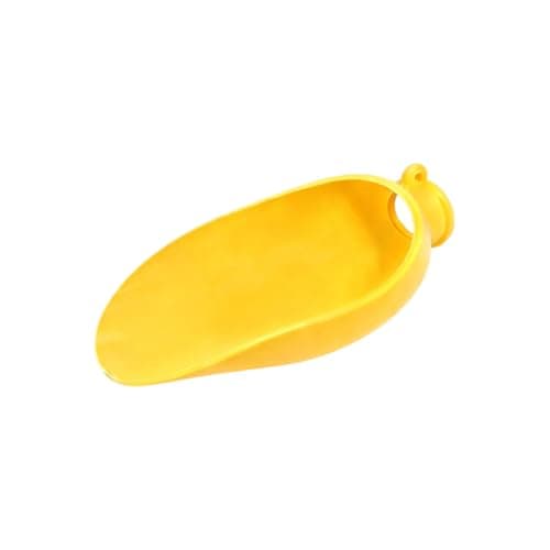 Silicone Portable Dog Water Bottle Adapter, Leakproof Foldable Leaf Pet Water Dispenser Cap, Practical Folding Drinking Bowl, Feed for Puppy Outdoor Walking Camping Fits Standard Waterbottles (YE)