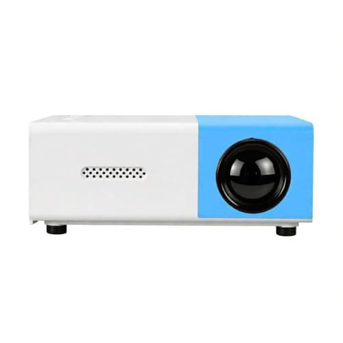 Portable Mini Wireless Projector, Mini 4K 1080P Support Art Projector LED Drawing Projectors Light Box for Tracing Draw Tracing Board Sketching Painting for Home Movie Outdoor (Blue+White)