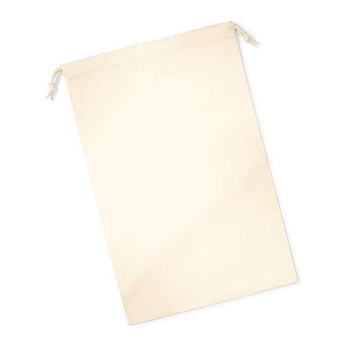 4SP Organic Premium Cotton Stuff Bag (Natural, L)
