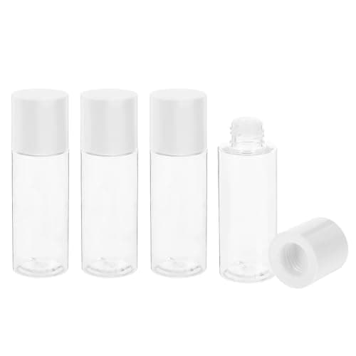 Lurrose 4pcs Travel Size Refillable Lotion Bottles 100ml Pet Dispensers