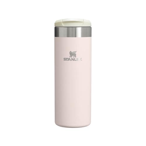 Stanley 1913 Aerolight Transit Travel Mug 0.47L - Keeps 6 Hours Hot - 8 Hours Cold - Dishwasher Safe - Leakproof - Car Cup Holder Compatible - Insulated Coffee Cup - Rose Quartz