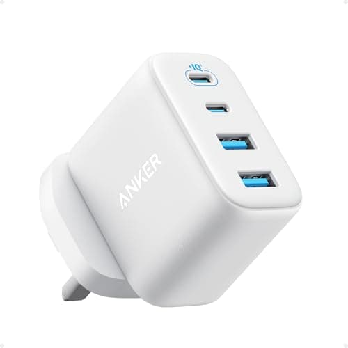 Anker Zolo 50W USB C Plug, 4-Port USB C Charger with 2 USB-C & 2 USB-A