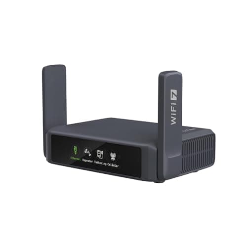 GL.iNet GL-BE3600 Slate 7 Wi-Fi 7 Travel Router Touchscreen 2.5G | Dual-Band Wi-Fi 7, dual 2.5G ports, OpenWrt 23.05, touchscreen, OpenVPN plus WireGuard, 300 g pocket size