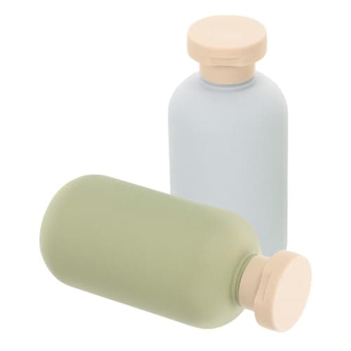 UPKOCH 2pcs Ml PE Flip Cap Refillable Shampoo Bottle Dispenser for Travel