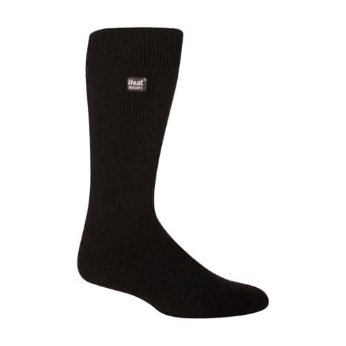HEAT HOLDERS - Mens & Womens 2.3 Tog Original Thermal Socks | 3 Sizes | Thick Warm Fluffy Insulated Socks for Winter | Ideal for Raynauds (12-14, Black)