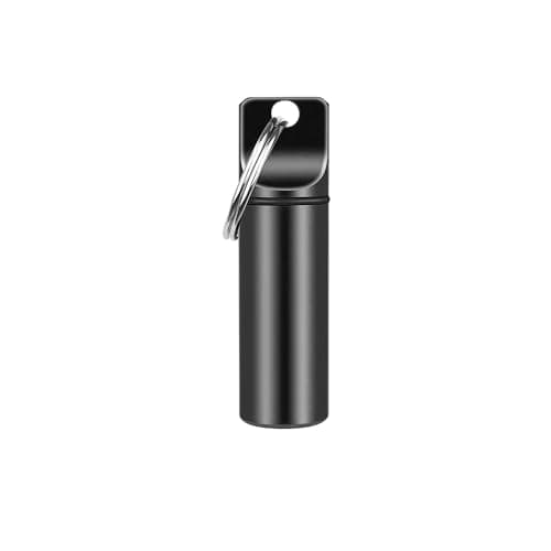 Lmyzcbzl Waterproof Aluminum Pill Box, Pill Box Keychain, Pocket Pill Case, Portable mini Pill Boxes, Portable Pill Container for Outdoor Travel