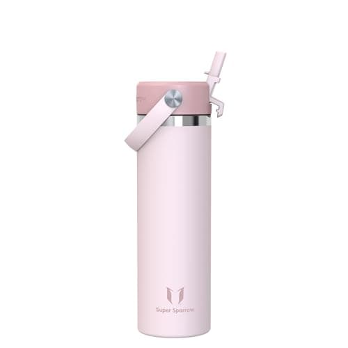 Sparrow Insulated Water Bottle with Straw Metal Water Bottles Drinks 750ml