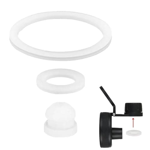 Water Bottle Gasket Replacement - Multi‑volume Container Vent Ring, Hydration Spout Ring Kit | Resistant Soft Rubber Closure Accessory, Cap Repair System, Portable Vessel, Multi‑size Hydration