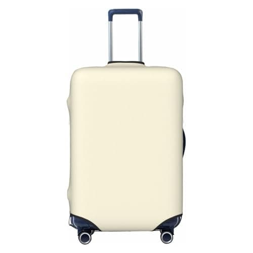 Alliya Cream Elastic Travel Luggage Cover Suitcase Protector Fits 18-32 Inch Luggage