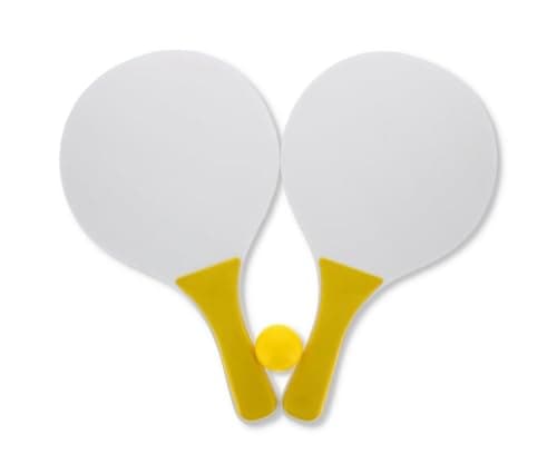 A2Z Kids and Adults Game Lightweight - Beach Tennis Set 1663-02 Yellow