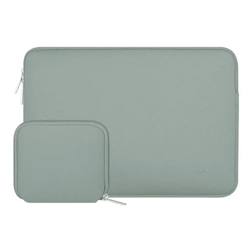 MOSISO 13 inch Laptop Case Neoprene Sleeve with Small Bag,Antique Green