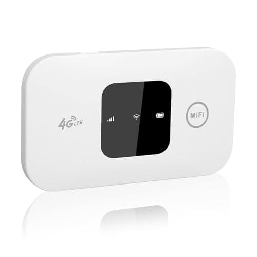 Portable WiFi Travel Router with SIM Card Slot, Plug & Play, Pocket 4G Mobile Router Hotspot, High Global Compatibility, Mobile WiFi Hotspot Dongle Connects Up to 10 Devices MINI Hotspot Modem