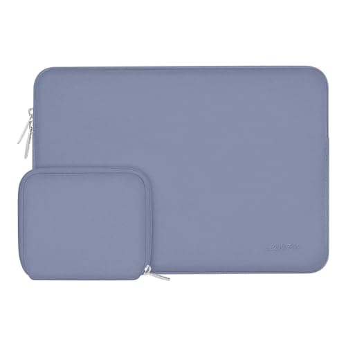 MOSISO 13.3 inch Laptop Case Neoprene Sleeve with Small Bag,Lavender Gray