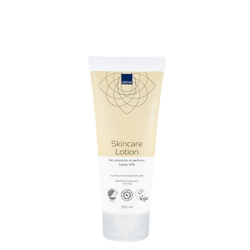 Abena Moisturiser | 100ml | Lotion for Sensitive and Dry Skin | Hands, Face and Body Lotion | No Fragrance Body Cream | Skin Food Moisturiser Containing 14% Lipids and Glycerin