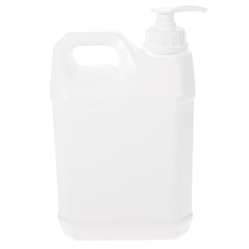 2.5l White Hdpe Pump Dispenser Container Refillable Large Opening