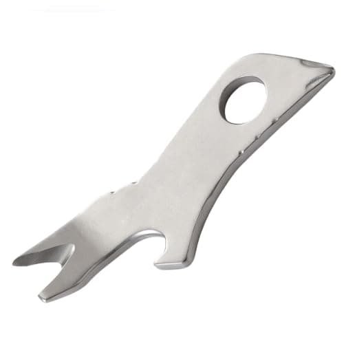 Keychain Bottle Opener 7-in-1 Key Tool with Screwdriver, Silver