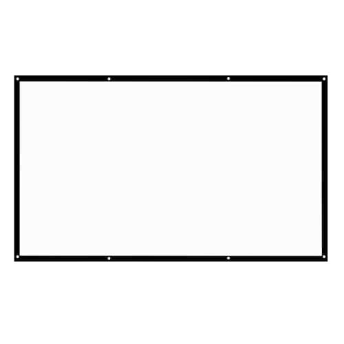 Projector Screen Portable 120in, 16:9 HD Projector Movie Screen Foldable Anti-Crease Projector Screen, for Bedroom School Theater Cinema Indoor Outdoor Backyard