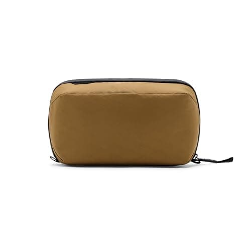 Peak Design Wash Pouch, Coyote, Ocean Edition, Travel Toiletry Bag, Upright or Hanging Dopp Kit with Pockets, Magnetic Toothbrush Pocket, Wide UltraZip Opening, Toiletry Bag for Men and Women