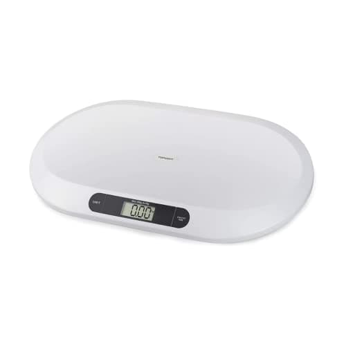 Marco Paul 20kg Electronic Baby Weighing Scales Infant Pet Bathroom Toddler Body Digital Scale for Babies or Small Animals Battery Operated White Multi-Function Baby Scale Monitor Health Growth