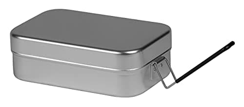 Trangia Large Aluminium Mess Tin with Handle - 200x130x70 mm for Camping, Hiking, Backpacking, Fishing