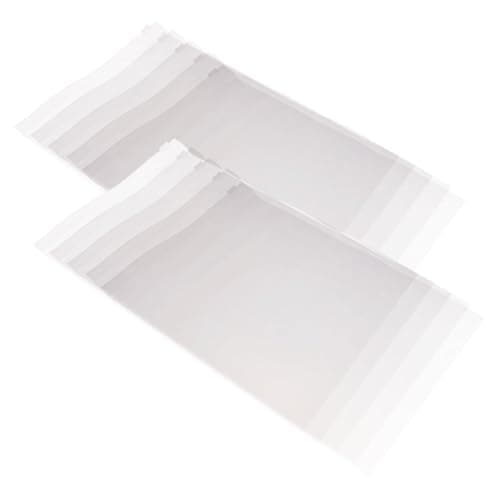 LRXIYODE 100pcs Travel Clothing Storage Bags Lightweight Zipper Bags for Clothes Shoes and Cosmetics Durable High Transparency Packing for Travel Gym and Camping