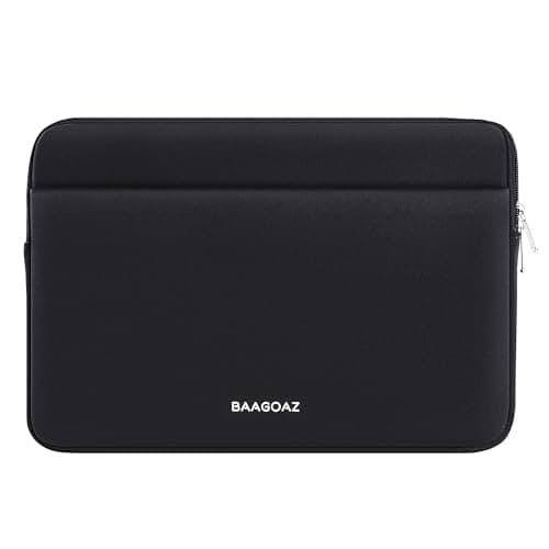 BAAGOAZ Laptop Sleeve 15-16 Inch Protective Case with Front Pocket, Black