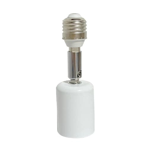 Zeiwohndc E27 Bulb Socket Extender For Ceiling Outdoor 90° Vertical 360 Degree Rotation 150W LED Bulbs Heat Lamp Compatibility Commercial Grade Ceramic Lamp Extender