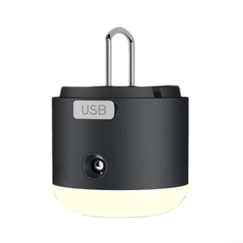 Portable Tent Fan Light ABS Silicone Stainless Steel Build