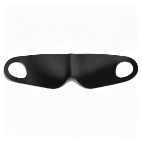 Ear Hanging Sleep Mask, Black Nylon for Side Sleeping