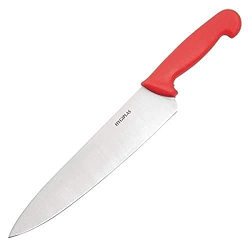 Hygiplas Stainless Steel Chef Knife 25cm, Red