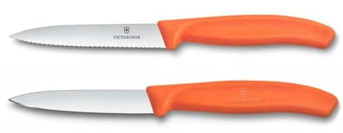 Victorinox Swiss Classic Tomato and Paring Knife Set, 2-piece, Orange