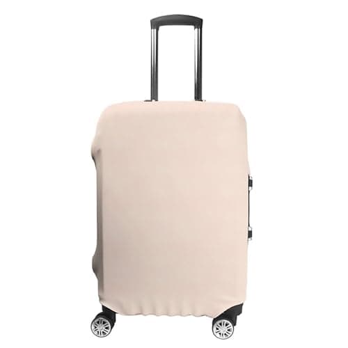 Highdi 19-32 Inch Suitcase Cover, Various Solid Color Travel Suitcase Covers, Anti-Scratch Suitcase Covers Protectors, Elastic Luggage Covers for Travel, Business (Beige,S)