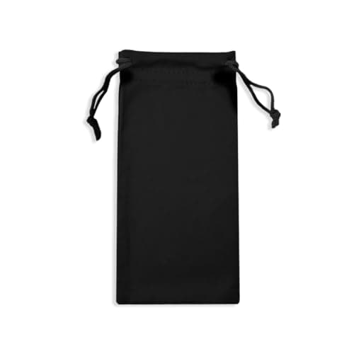 LICQIC Microfibre Sunglasses Soft Pouch, 1 Pcs Black
