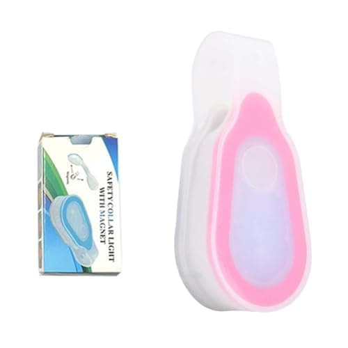 Clip on Light for Night Shift, LED Magnetic Safety Torch for Runners, Hands Free Rechargeable Work Light for Nurses, Outdoor, Walking, Cycling (Pink)