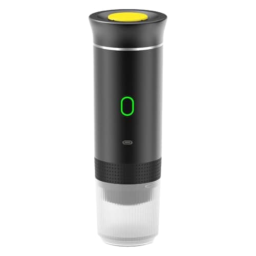 Portable Coffee Maker - Rechargeable Portable Coffee Machine | Coffee Machine Filter | Travel Coffee Maker | Travel Pot for Camping | Rechargeable RV Device, Hiking