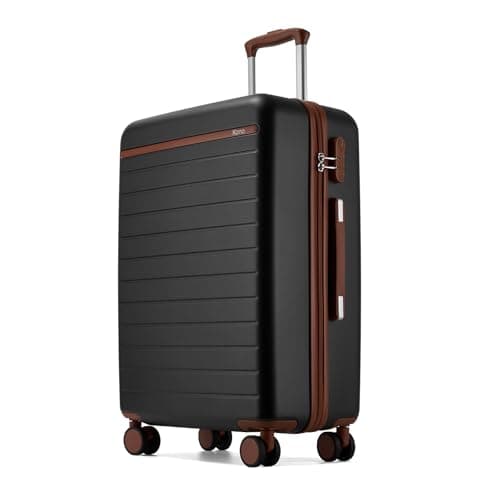 Kono 24 Inch Medium Suitcase, Lightweight Hard Shell Luggage with 4 Wheels