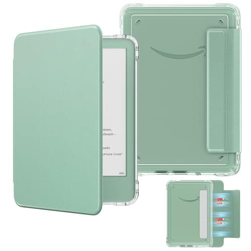 MoKo Detachable Magnetic Case for 6" Kindle 11th 2024/2022, Matcha