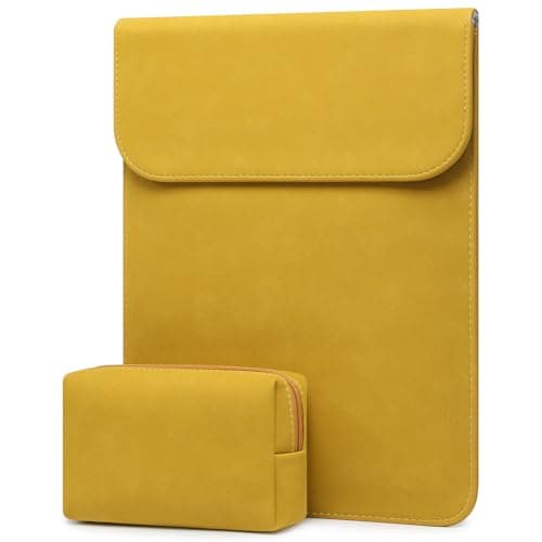 HYZUO 13.3-14 Inch Laptop Sleeve Case for MacBook Pro 14 M5, OliveYellow