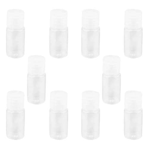 Parliky 24pcs 10ml Refillable Cap Bottle Pet Pp Travel Bottle