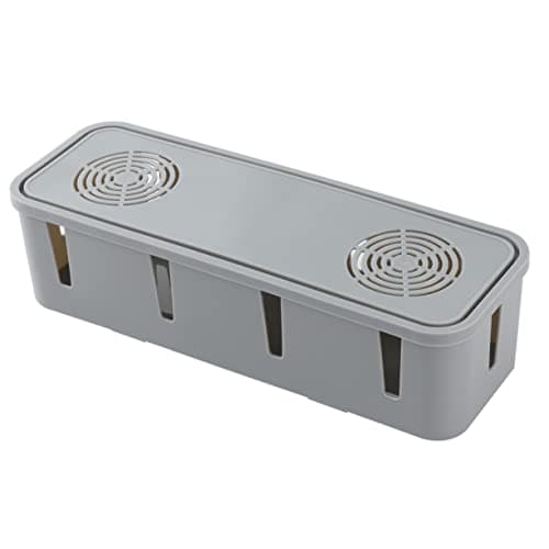 Cable Storage Organizer Box for Phone Chargers and Modem Adapters
