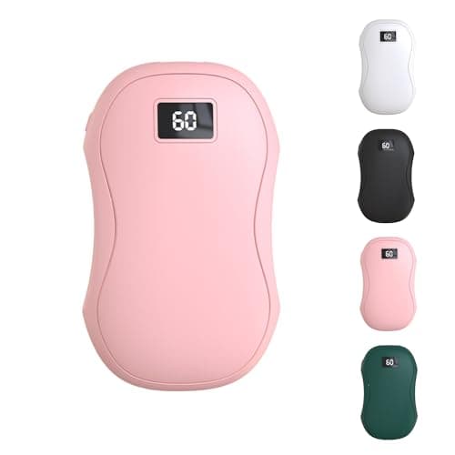 Hand Warmers Rechargeable, Electric HandWarmers, 2 in1 Reusable Electric Portable Pocket Heater USB 4000mAh Power Bank, 3 Levels Heat, Great for Women/Man, Raynauds, Outdoor, Camping, Hiking (Pink)
