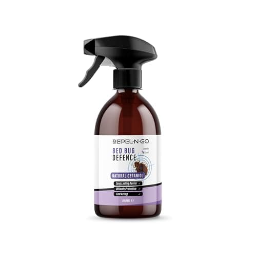 Repel-N-Go - Bed Bug Repellent Deterrent Spray | Natural Eco-Friendly Pest Control Defence for Indoors and Outdoors - Contains Lavender & Geraniol 500ml