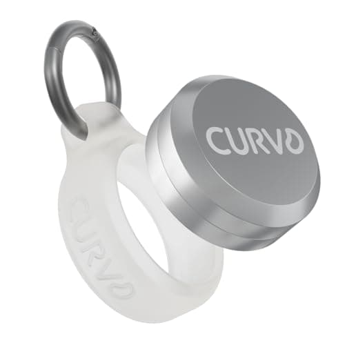 CURVD Premium Carrying Case - Durable Travel Keychain Container, Waterproof Holder for Earplugs, Pills, Coins Compatible with Loop, Eargasm & Vibes, Mini Purse Pill Box Container (Cloud)