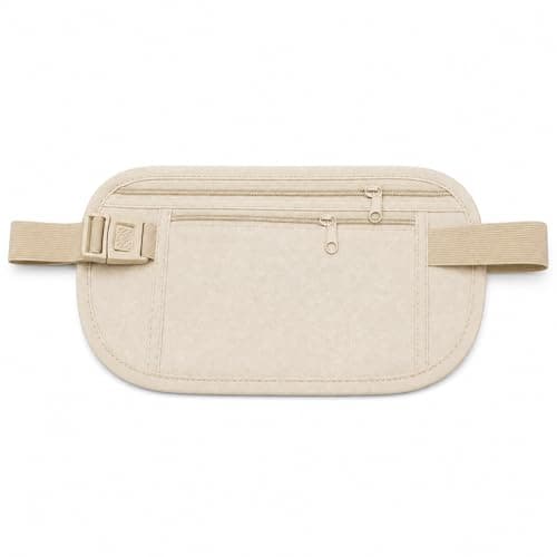 RFID Blocking Money Belt, Hidden Travel Waist Bag for Men & Women