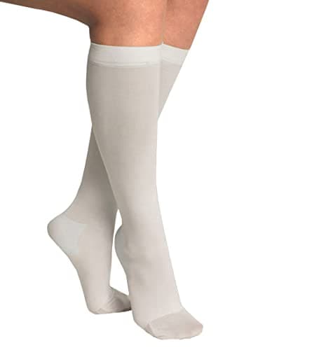 ITA-MED Anti-Embolism Knee High Stockings for Men & Women, Light Compression Socks (18 mmHg), Medical Orthopedic Support Stockings for Varicose Veins, Edema, Swelling, Soreness, Pain, & Aches, Large