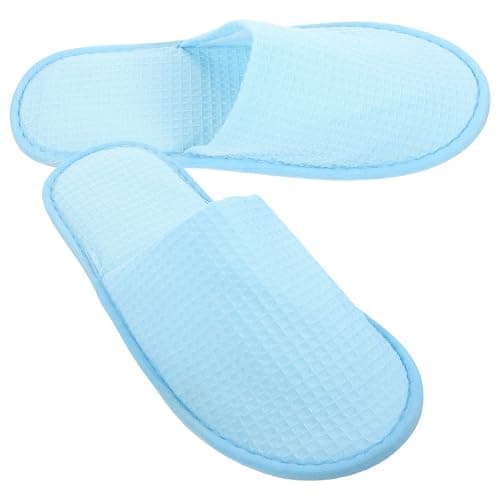 SECFOU Foldable Travel Slippers Green One-time Use Soft Cloth Ventilate Fabric Lightweight Disposable Slipper for Home and Hotel Use Comfortable Travel Accessories