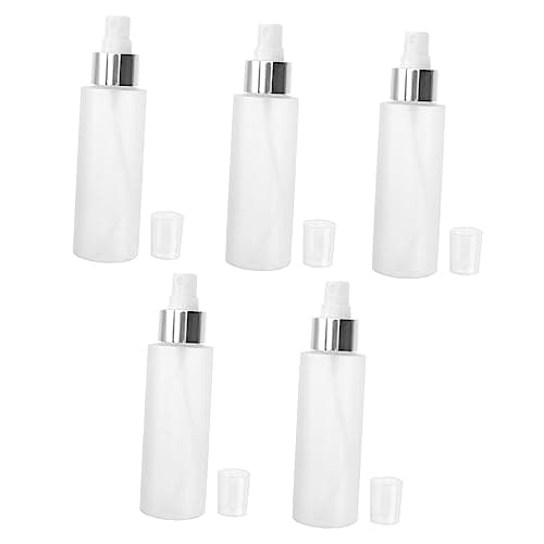 Healeved 5 Pack 100ml White Plastic Spray Bottles Refillable Travel Use