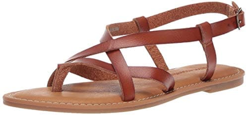 Amazon Essentials Women's Casual Strappy Sandal, Tan, 5.5 UK
