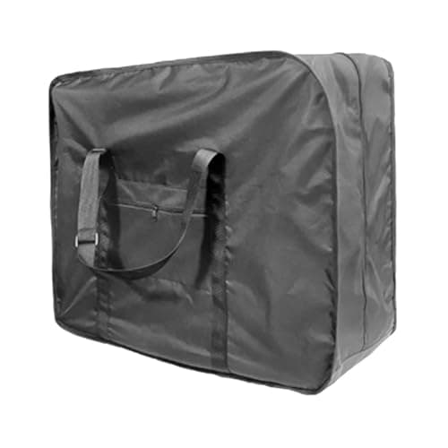 wisoolkic 26inch Folding Bike Carry Case Lightweight Backpack Waterproof Car Train Plane Travel Additional Wheel Covers Are Required. Bag Can Be Easily Installed On Front Of Bike, Black, 20 inch