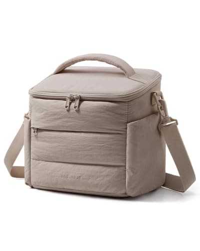bagsmart 10L Insulated Lunch Bag Women,Puffer Cooler Box for Work Picnic